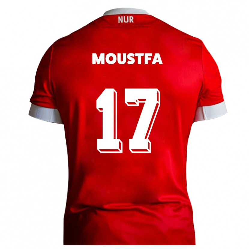 Danxen Pánské Can Moustfa #17 Červená Bílá Domů Hráčské Dresy 2025/26 Dres
