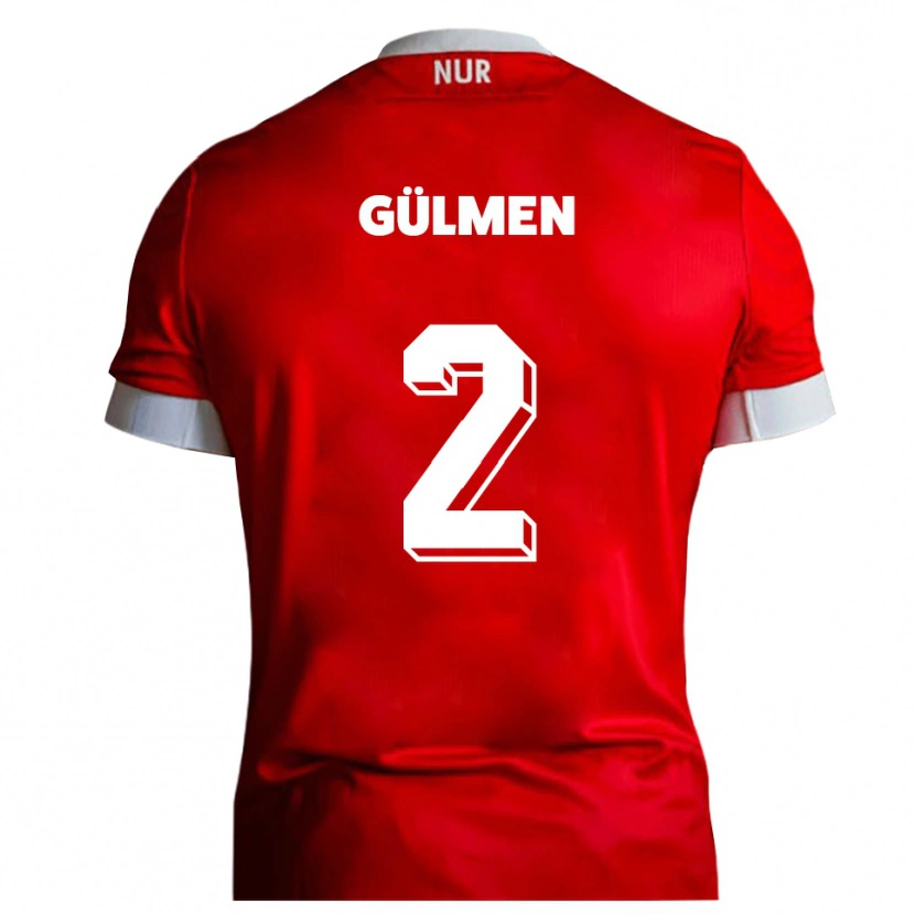 Danxen Pánské Kubilay Gülmen #2 Červená Bílá Domů Hráčské Dresy 2025/26 Dres