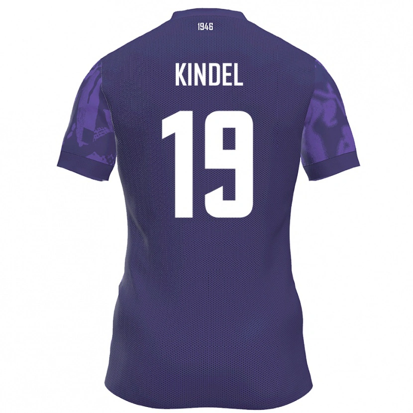 Danxen Pánské Maxim Kindel #19 Fialová Bílá Domů Hráčské Dresy 2025/26 Dres