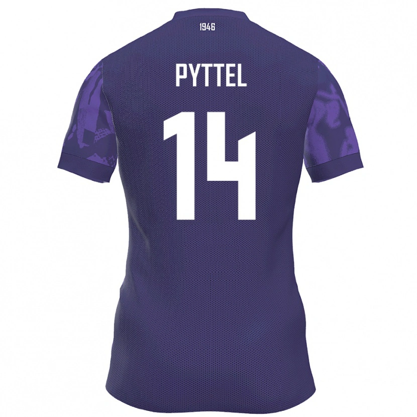 Danxen Pánské Henrik Pyttel #14 Fialová Bílá Domů Hráčské Dresy 2025/26 Dres