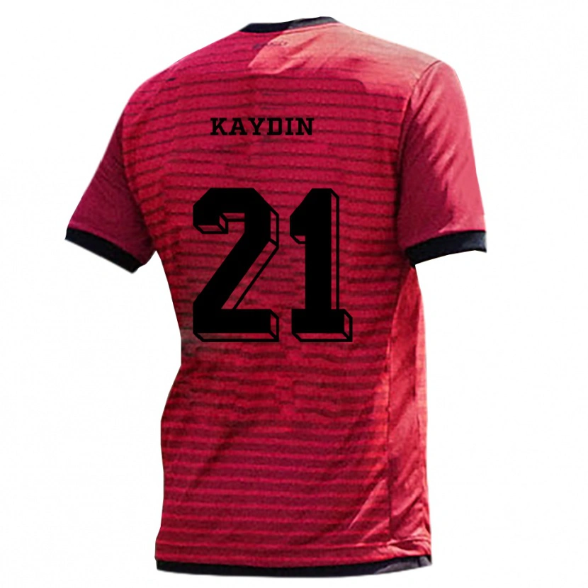 Danxen Pánské Malik Kaydin #21 Červená Černá Domů Hráčské Dresy 2025/26 Dres