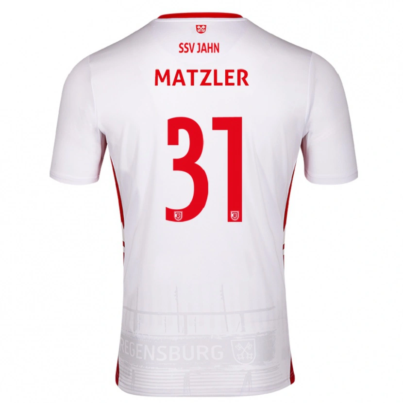 Danxen Pánské Leo Mätzler #31 Bílá Červená Domů Hráčské Dresy 2025/26 Dres