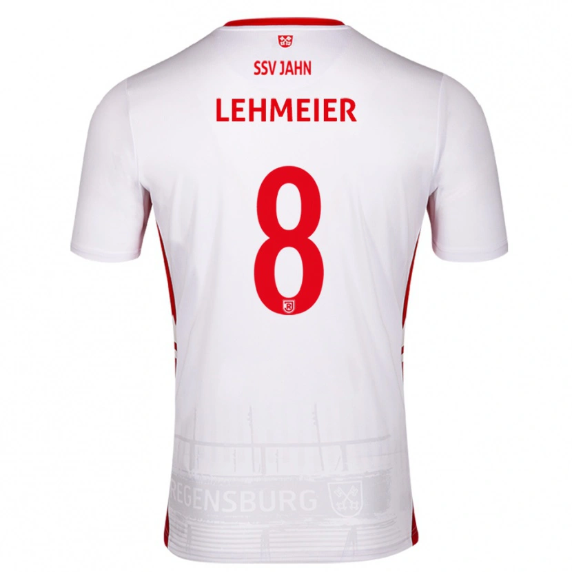 Danxen Pánské Joel Lehmeier #8 Bílá Červená Domů Hráčské Dresy 2025/26 Dres