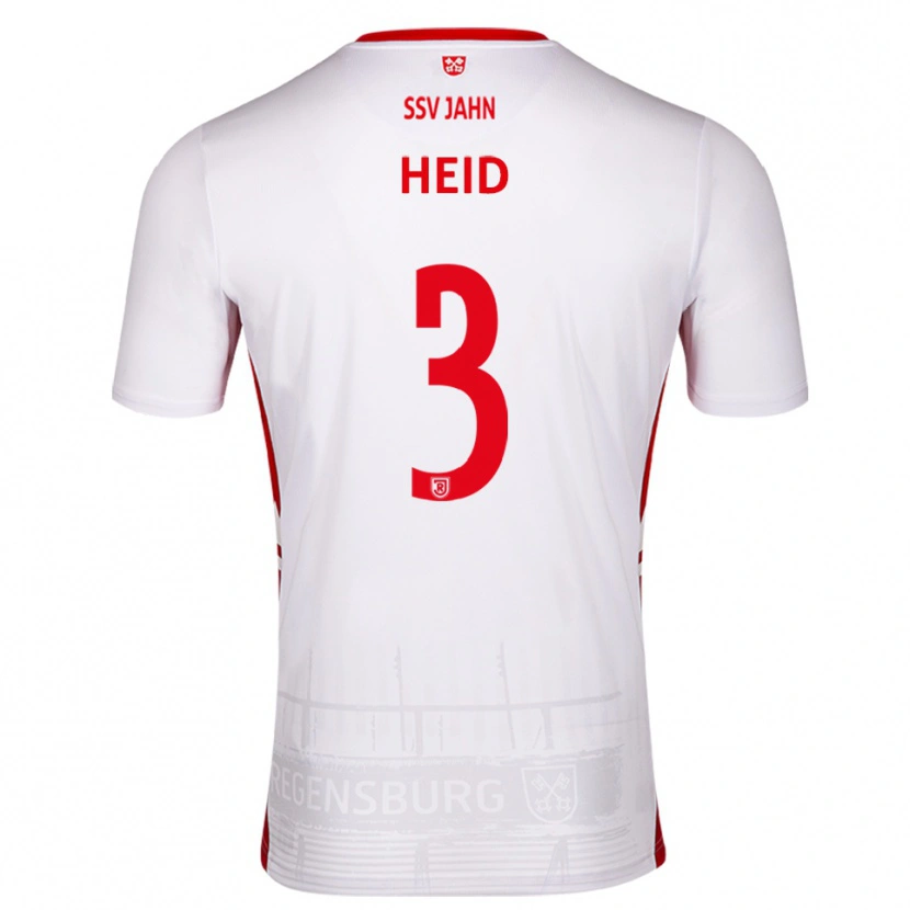 Danxen Pánské Henrik Heid #3 Bílá Červená Domů Hráčské Dresy 2025/26 Dres