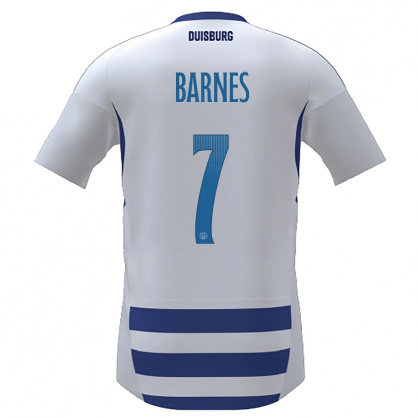 Danxen Pánské Sejoba Barnes #7 Bílá Modrá Domů Hráčské Dresy 2025/26 Dres