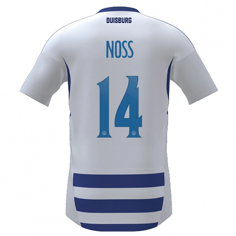Danxen Pánské Conor Noß #14 Bílá Modrá Domů Hráčské Dresy 2025/26 Dres