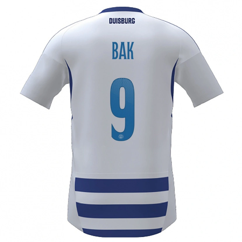 Danxen Pánské Genevieve Bak #9 Bílá Modrá Domů Hráčské Dresy 2025/26 Dres