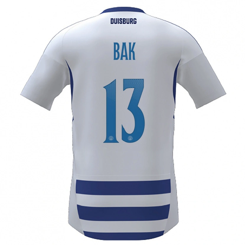 Danxen Pánské Jolina Bak #13 Bílá Modrá Domů Hráčské Dresy 2025/26 Dres