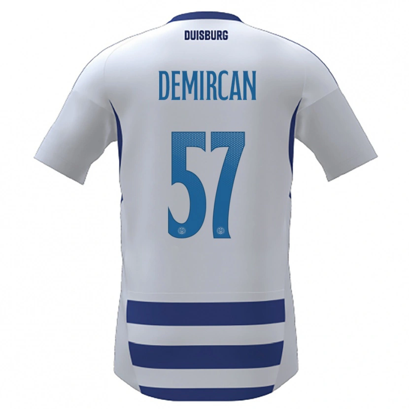 Danxen Pánské Zarife Demircan #57 Bílá Modrá Domů Hráčské Dresy 2025/26 Dres
