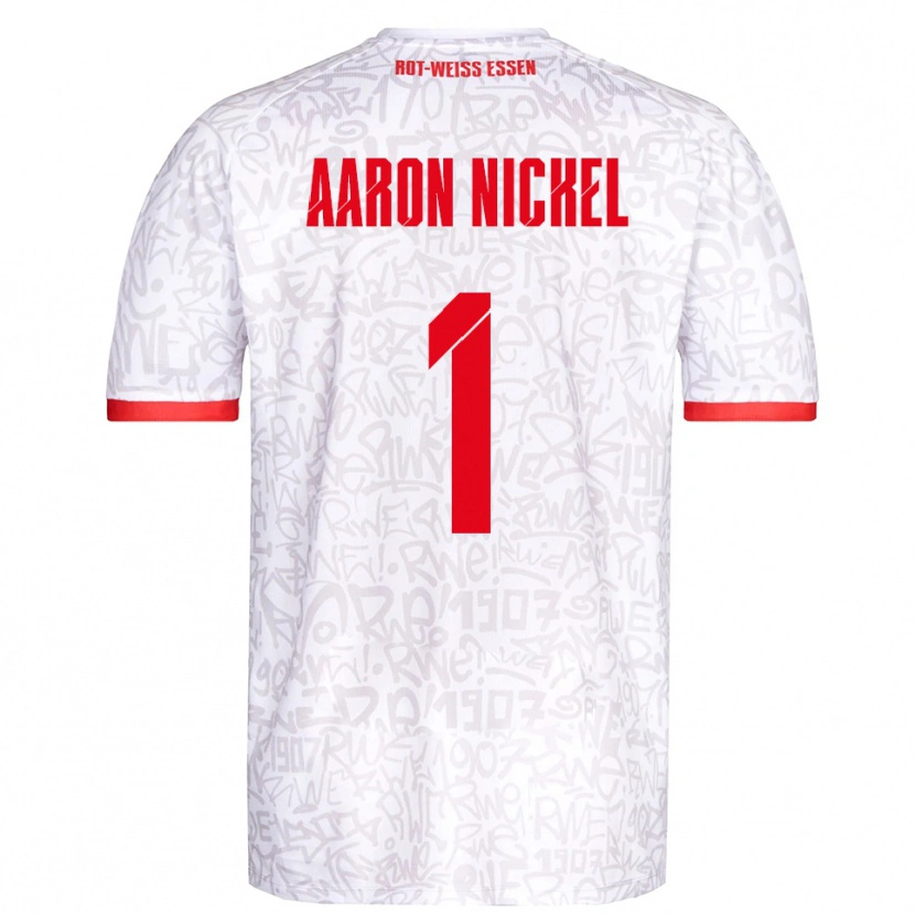 Danxen Pánské Arvit Aaron Nickel #1 Bílá Červená Domů Hráčské Dresy 2025/26 Dres