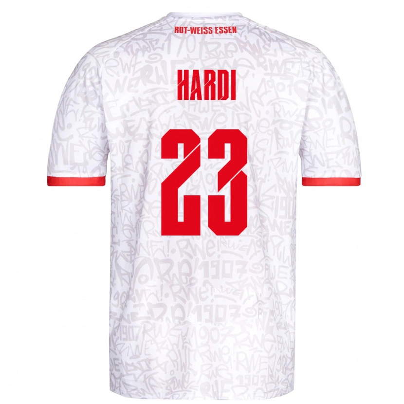 Danxen Pánské Dominik Hardi #23 Bílá Červená Domů Hráčské Dresy 2025/26 Dres