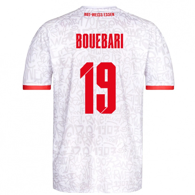 Danxen Pánské Franci Bouebari #19 Bílá Červená Domů Hráčské Dresy 2025/26 Dres