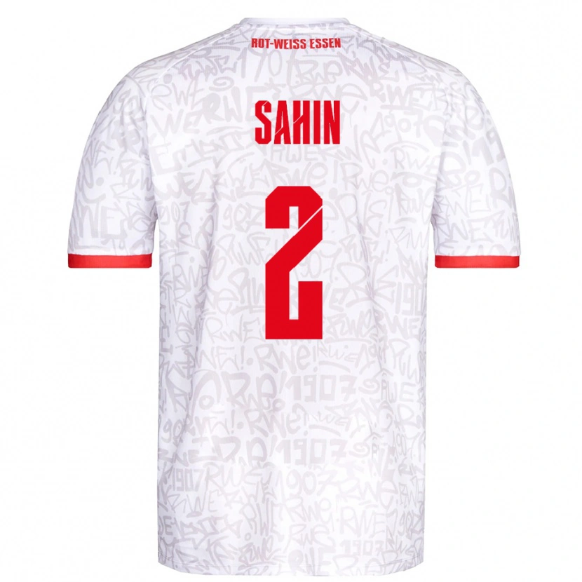 Danxen Pánské Can Sahin #2 Bílá Červená Domů Hráčské Dresy 2025/26 Dres
