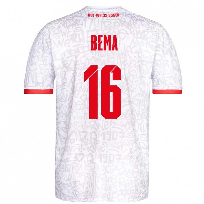 Danxen Pánské Joel Bema #16 Bílá Červená Domů Hráčské Dresy 2025/26 Dres