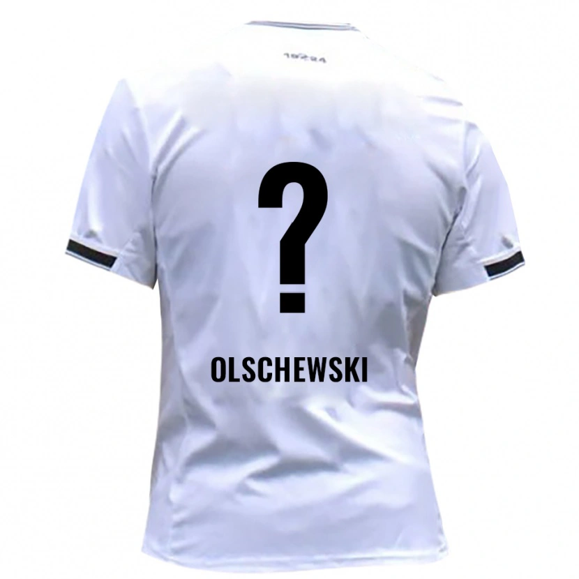 Danxen Pánské Jan Olschewski #0 Bílá Červená Domů Hráčské Dresy 2025/26 Dres