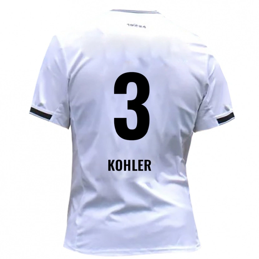 Danxen Pánské Ethan Kohler #3 Bílá Červená Domů Hráčské Dresy 2025/26 Dres