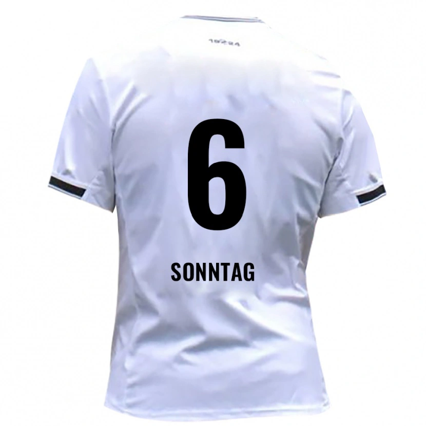 Danxen Pánské Cristiano Sonntag #6 Bílá Červená Domů Hráčské Dresy 2025/26 Dres