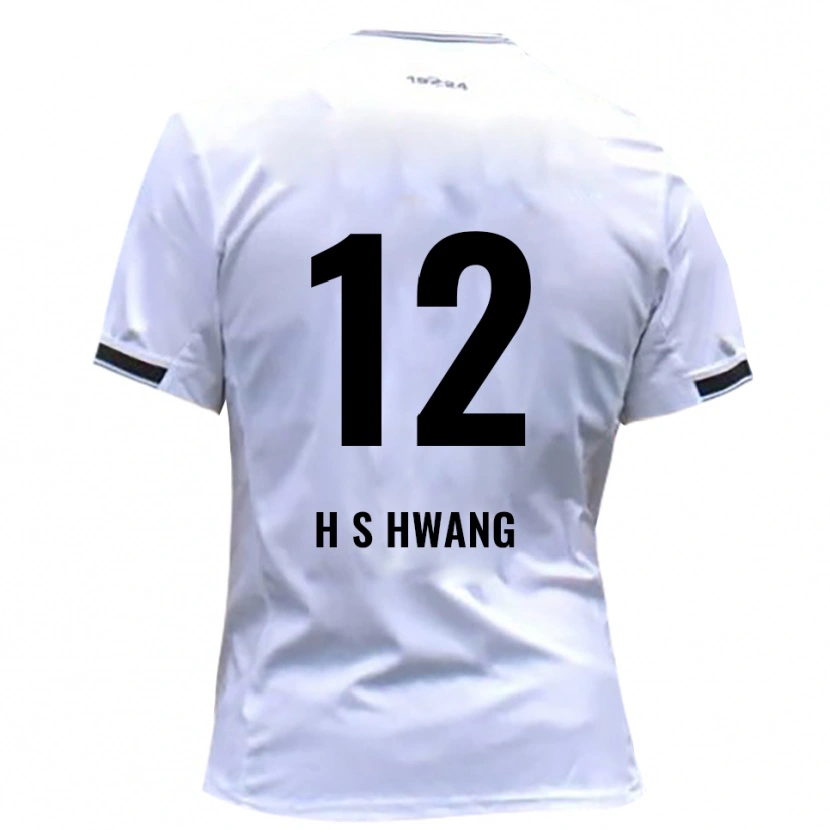 Danxen Pánské Seung-Ho Hwang #12 Bílá Červená Domů Hráčské Dresy 2025/26 Dres