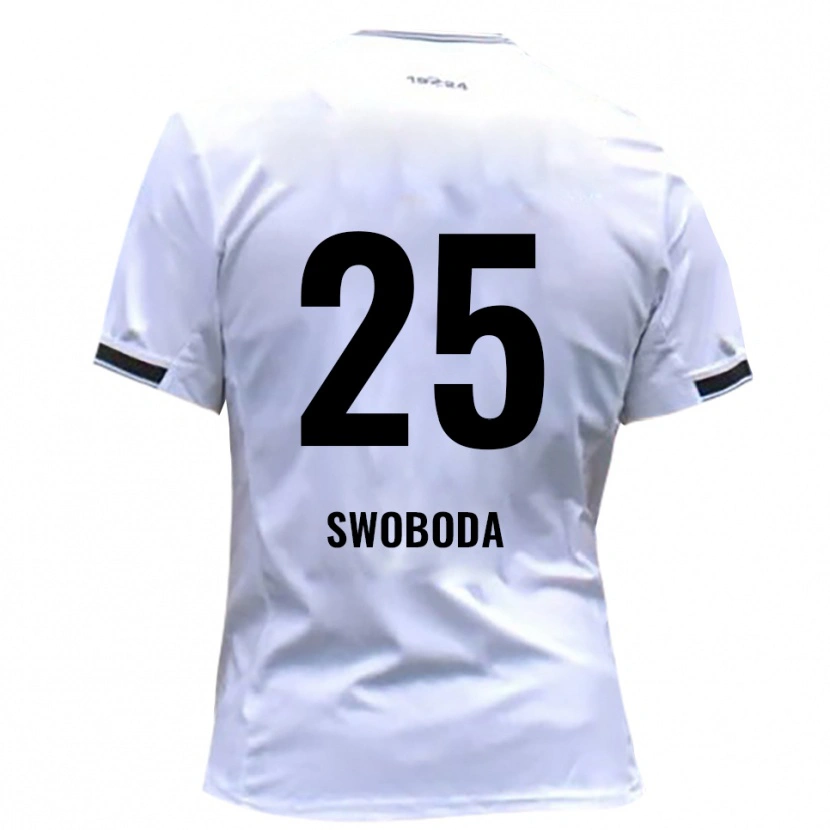 Danxen Pánské Maurice Swoboda #25 Bílá Červená Domů Hráčské Dresy 2025/26 Dres