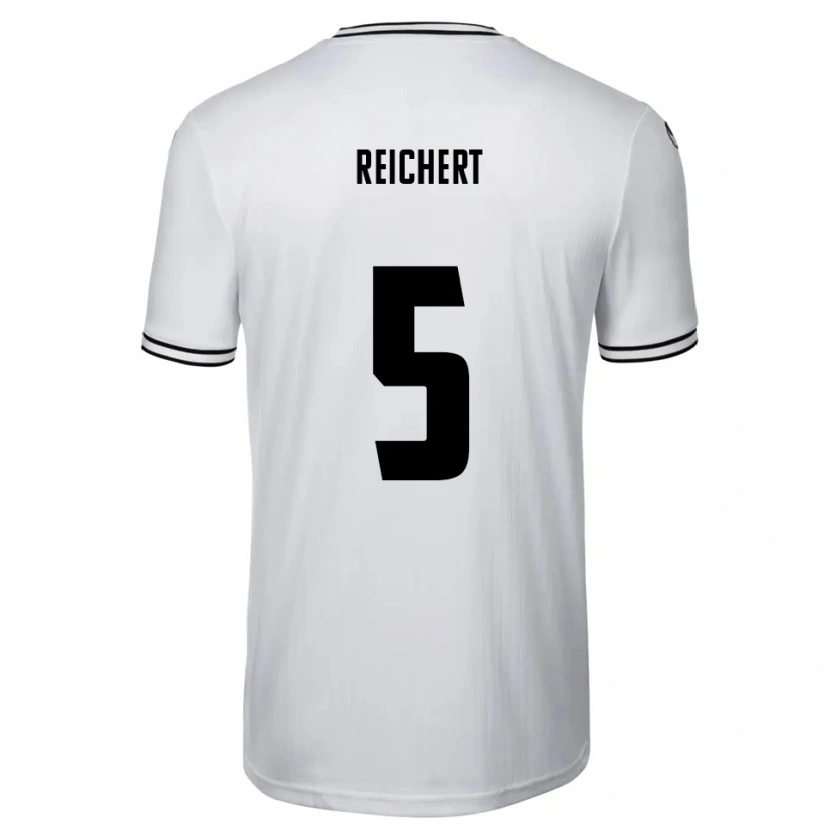 Danxen Pánské Johannes Reichert #5 Bílá Černá Domů Hráčské Dresy 2025/26 Dres