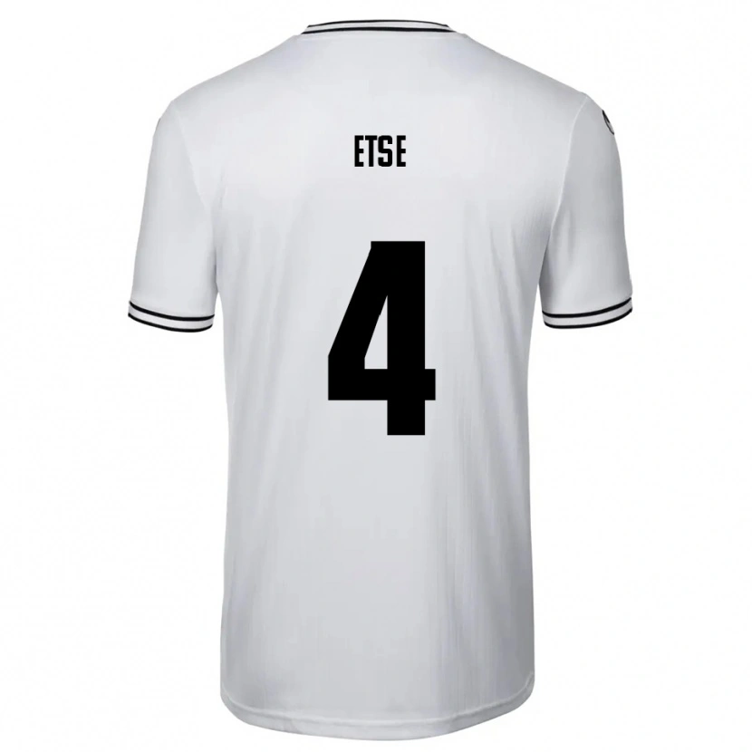 Danxen Pánské Julian Etse #4 Bílá Černá Domů Hráčské Dresy 2025/26 Dres