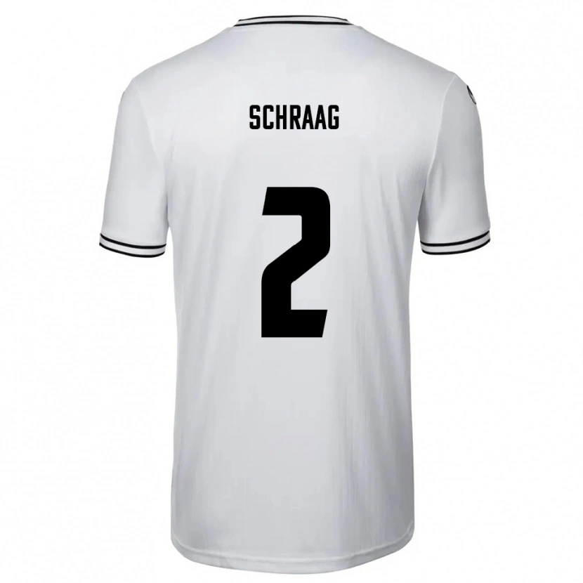Danxen Pánské Felix Schraag #2 Bílá Černá Domů Hráčské Dresy 2025/26 Dres