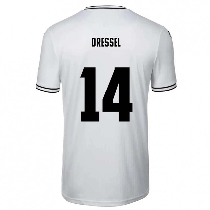 Danxen Pánské Dennis Dressel #14 Bílá Černá Domů Hráčské Dresy 2025/26 Dres