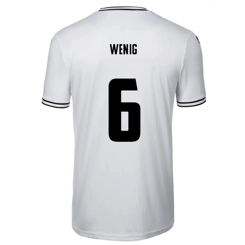 Danxen Pánské Marcel Wenig #6 Bílá Černá Domů Hráčské Dresy 2025/26 Dres