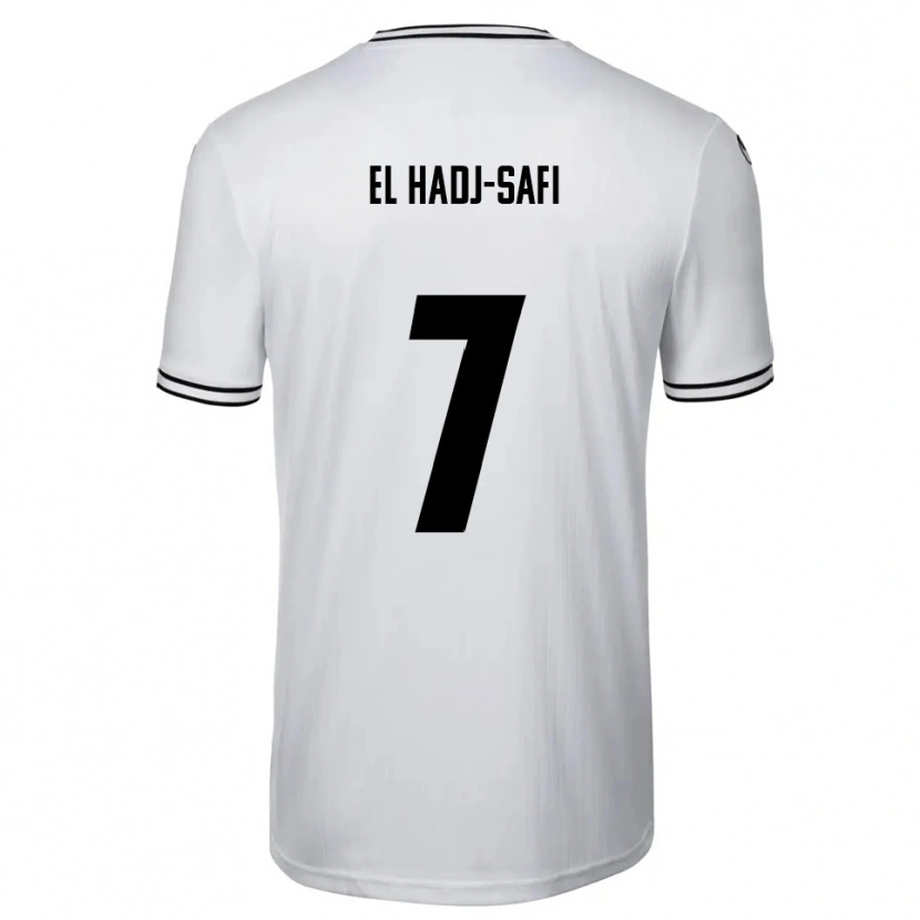Danxen Pánské Iljas El Hadj-Safi #7 Bílá Černá Domů Hráčské Dresy 2025/26 Dres