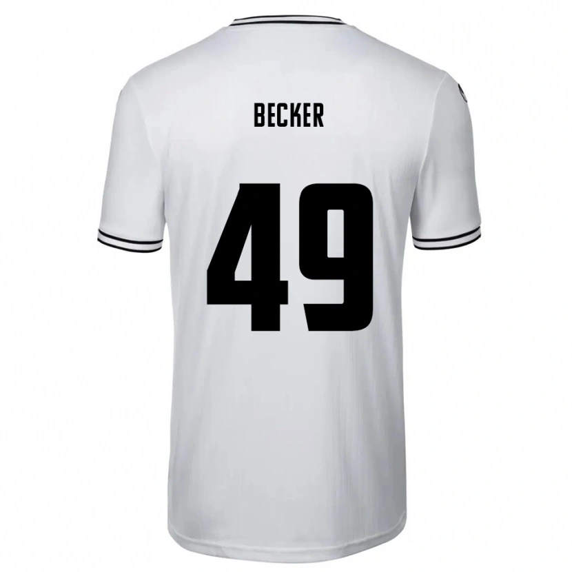 Danxen Pánské André Becker #49 Bílá Černá Domů Hráčské Dresy 2025/26 Dres