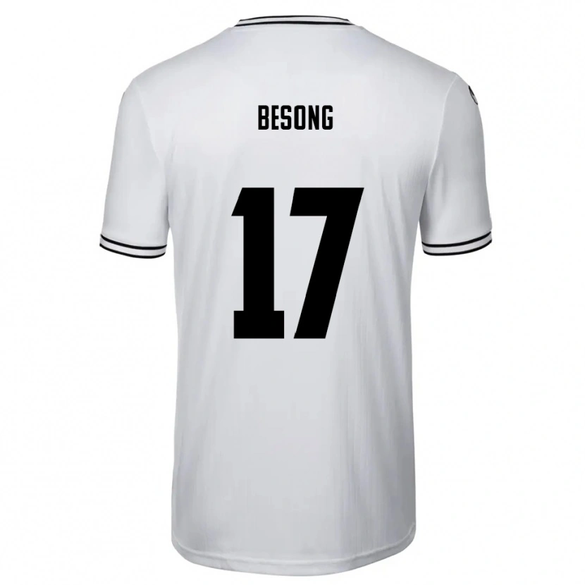 Danxen Pánské Paul-Philipp Besong #17 Bílá Černá Domů Hráčské Dresy 2025/26 Dres