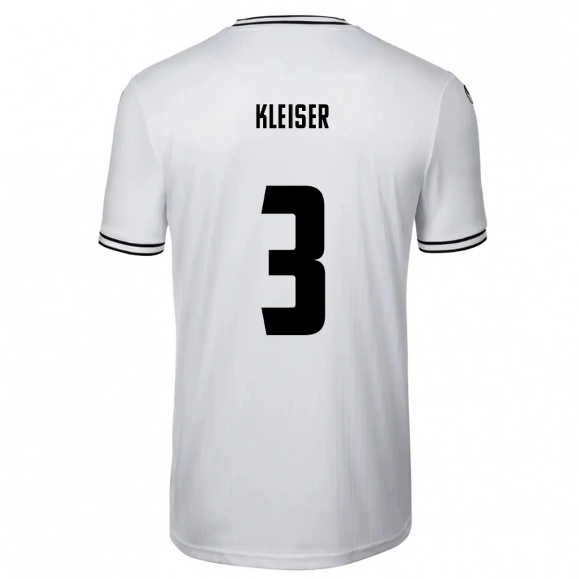 Danxen Pánské Noah Kleiser #3 Bílá Černá Domů Hráčské Dresy 2025/26 Dres