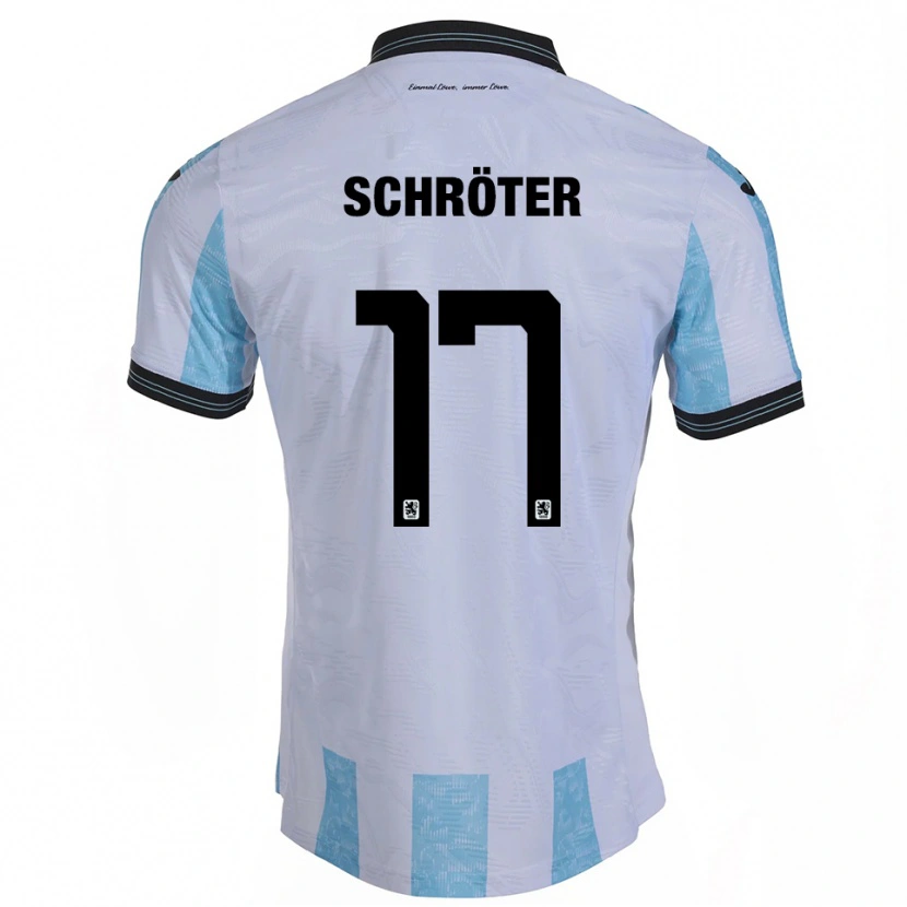 Danxen Pánské Morris Schröter #17 Bílá Nebesky Modrá Domů Hráčské Dresy 2025/26 Dres