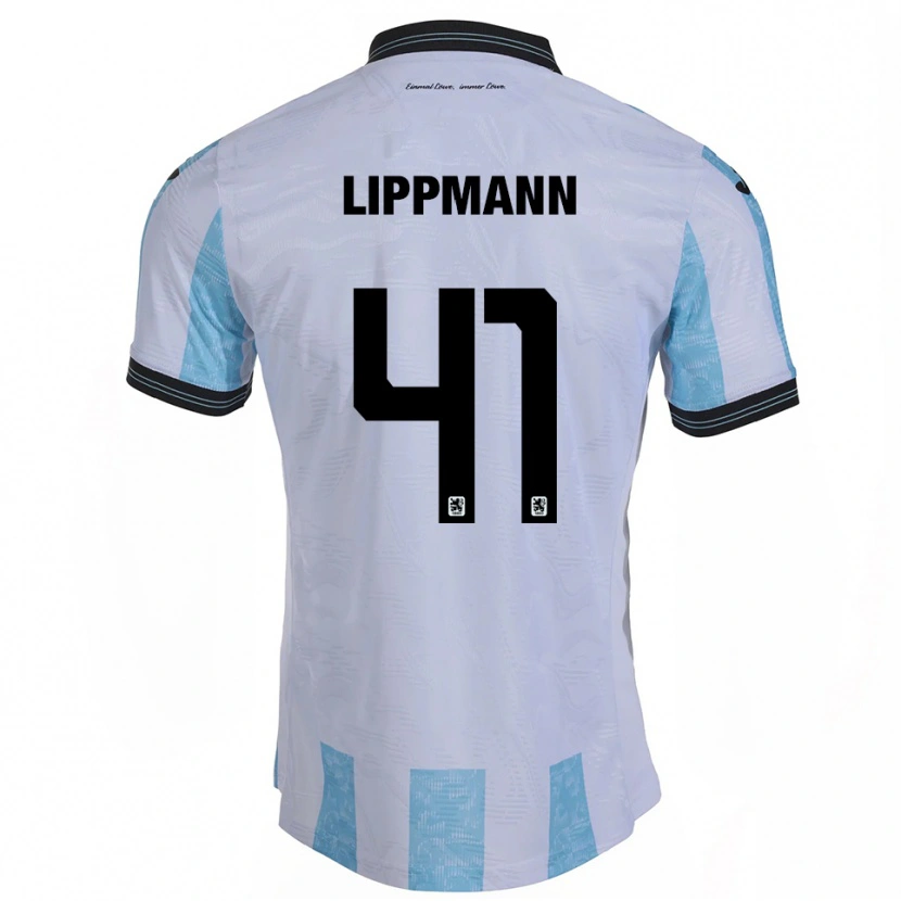 Danxen Pánské Clemens Lippmann #41 Bílá Nebesky Modrá Domů Hráčské Dresy 2025/26 Dres