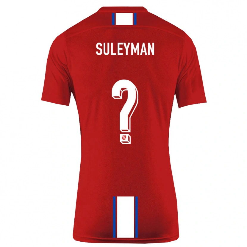 Danxen Pánské Dildar-Diego Suleyman #0 Červená Bílá Domů Hráčské Dresy 2025/26 Dres