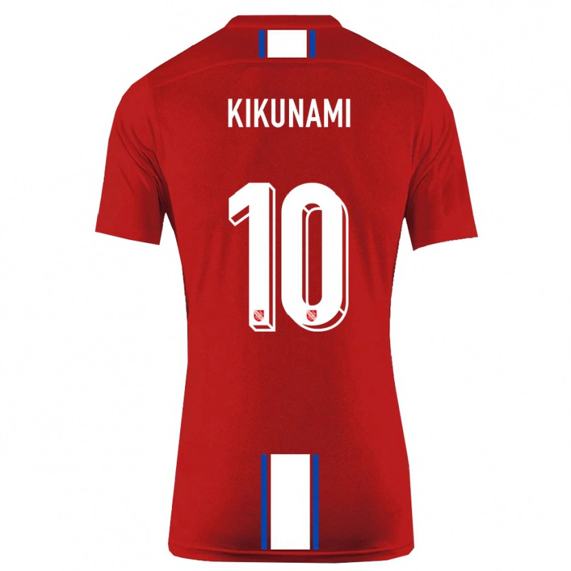 Danxen Pánské Ryou Kikunami #10 Červená Bílá Domů Hráčské Dresy 2025/26 Dres