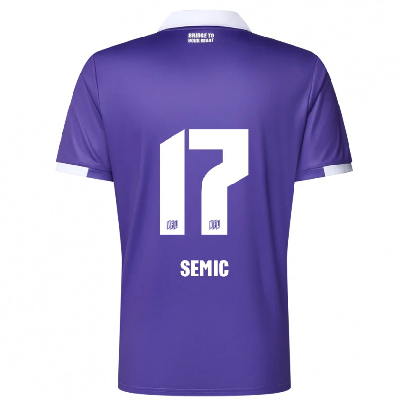 Danxen Pánské Lion Semic #17 Fialová Bílá Domů Hráčské Dresy 2025/26 Dres