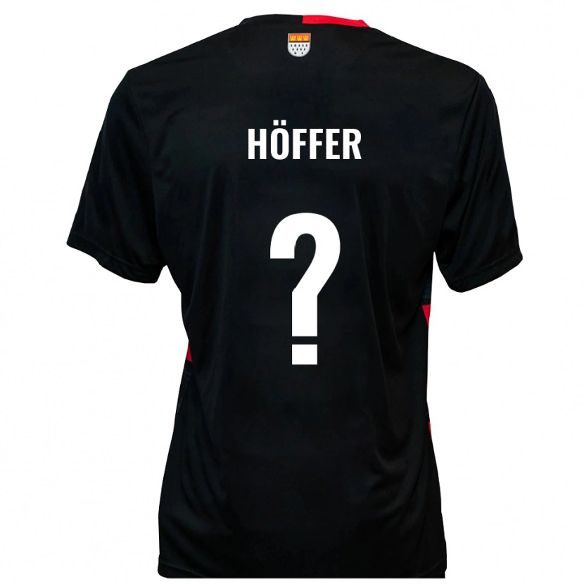 Danxen Pánské Chantal Höffer #0 Černá Červená Domů Hráčské Dresy 2025/26 Dres