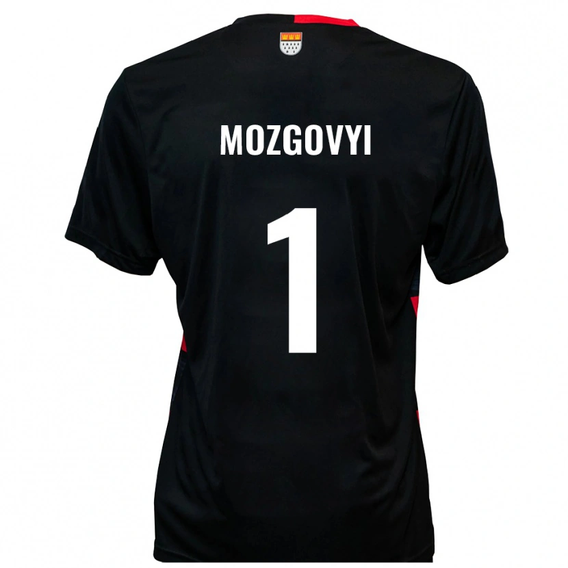 Danxen Pánské Arseniy Mozgovyi #1 Černá Červená Domů Hráčské Dresy 2025/26 Dres