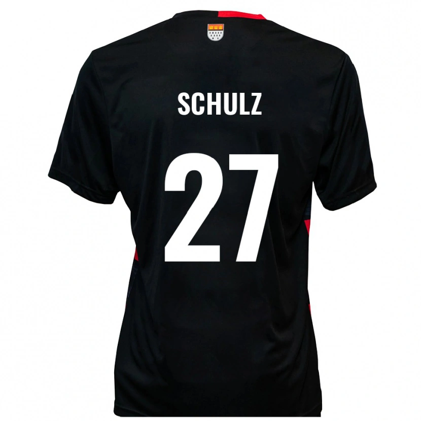 Danxen Pánské Arne Schulz #27 Černá Červená Domů Hráčské Dresy 2025/26 Dres