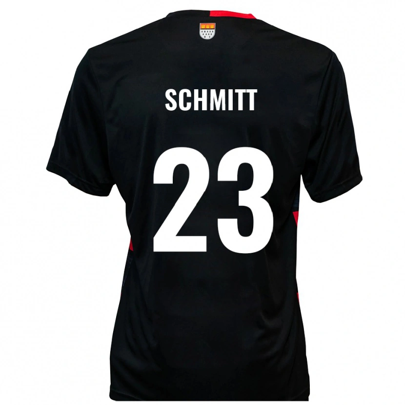 Danxen Pánské Bruno Schmitt #23 Černá Červená Domů Hráčské Dresy 2025/26 Dres