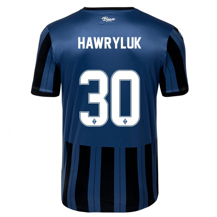 Danxen Pánské Lucien Hawryluk #30 Modrá Šedá Černá Domů Hráčské Dresy 2025/26 Dres