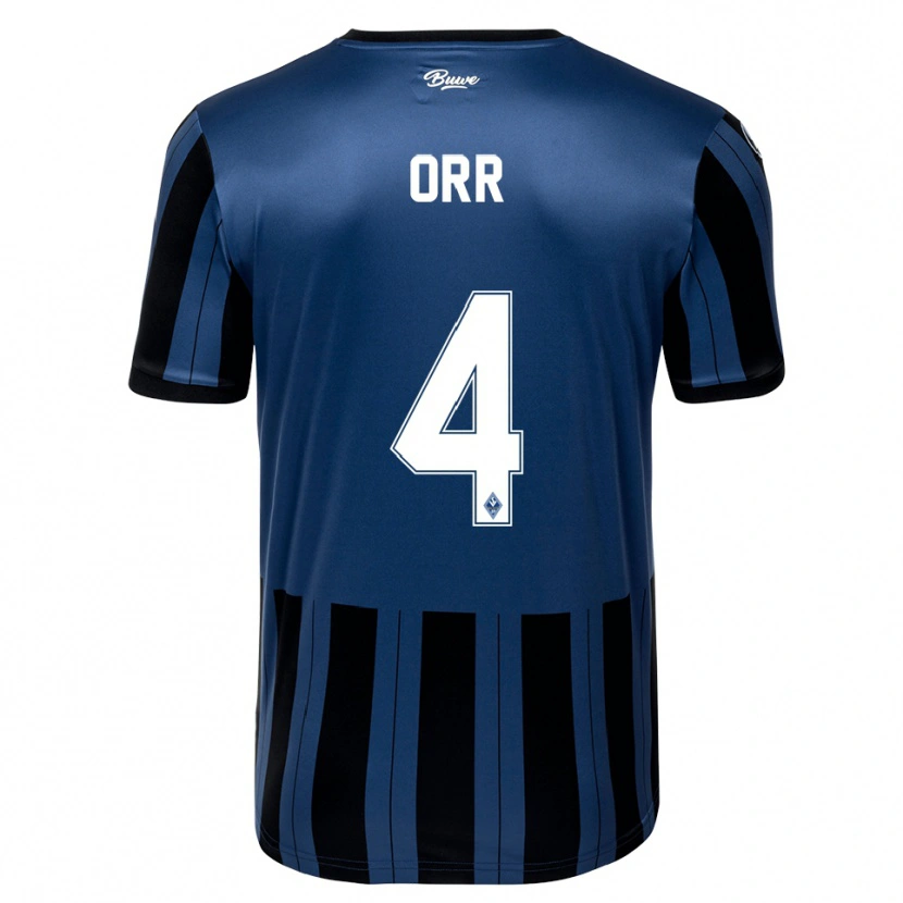 Danxen Pánské George Orr #4 Modrá Šedá Černá Domů Hráčské Dresy 2025/26 Dres