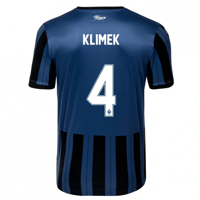 Danxen Pánské Tom Klimek #4 Modrá Šedá Černá Domů Hráčské Dresy 2025/26 Dres