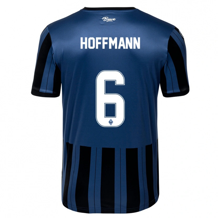 Danxen Pánské Niklas Hoffmann #6 Modrá Šedá Černá Domů Hráčské Dresy 2025/26 Dres