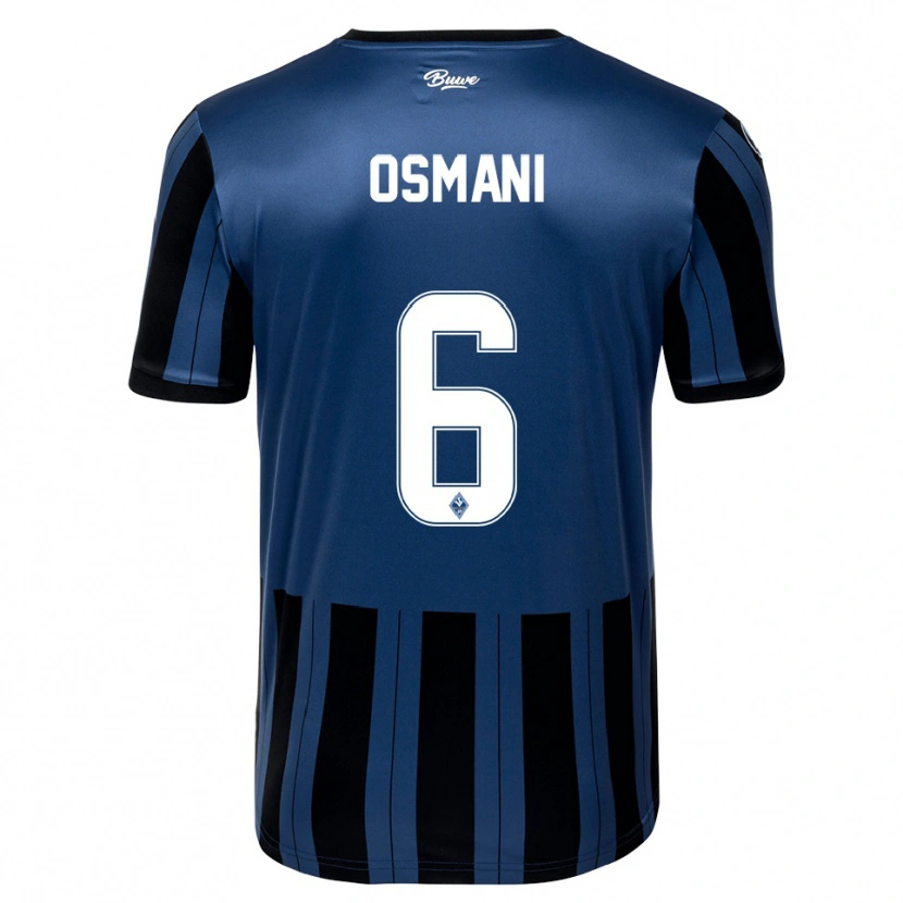 Danxen Pánské Samir Osmani #6 Modrá Šedá Černá Domů Hráčské Dresy 2025/26 Dres