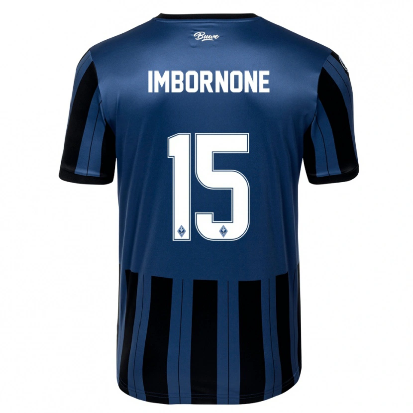 Danxen Pánské Fabio Imbornone #15 Modrá Šedá Černá Domů Hráčské Dresy 2025/26 Dres