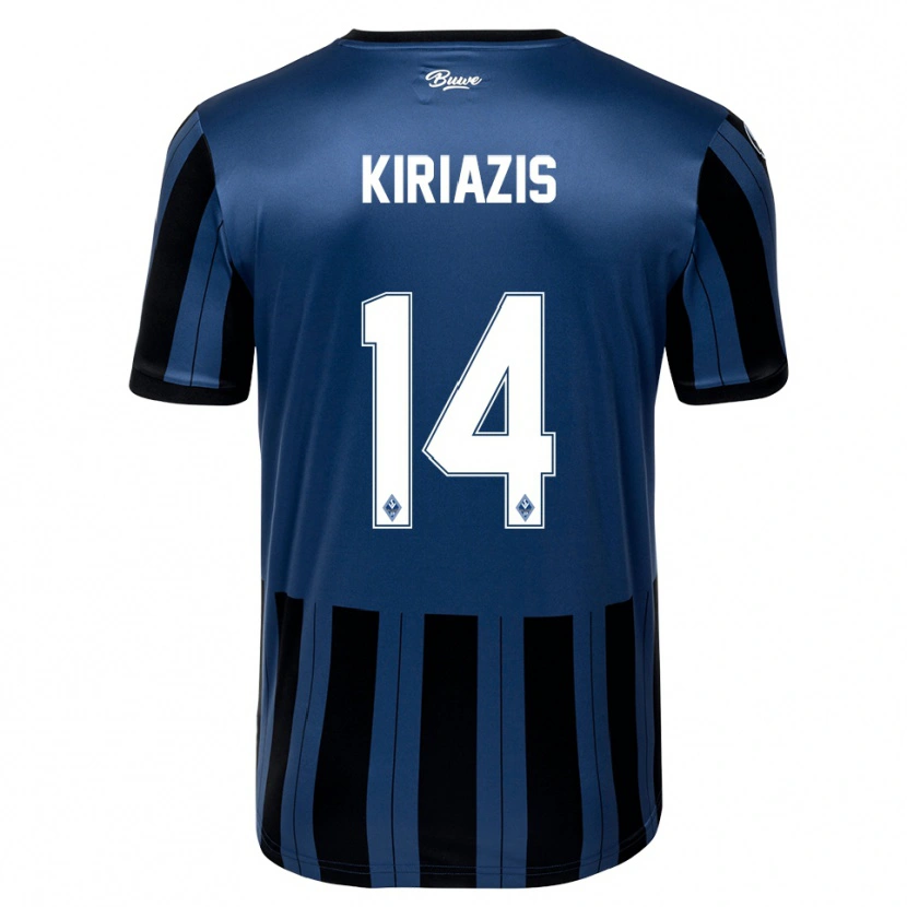 Danxen Pánské Pavlos Kiriazis #14 Modrá Šedá Černá Domů Hráčské Dresy 2025/26 Dres