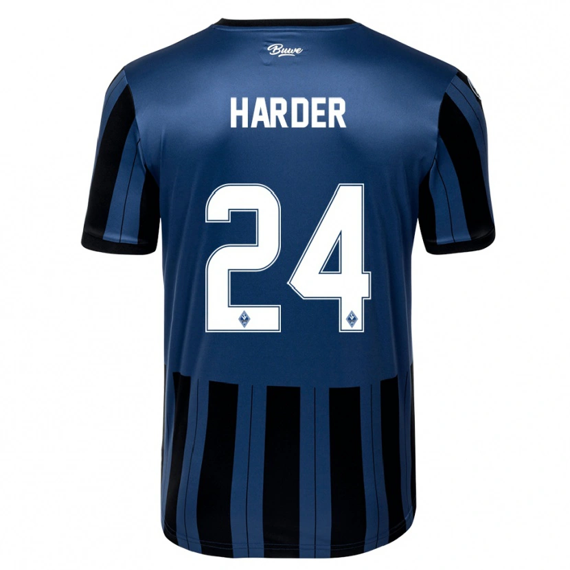 Danxen Pánské Constantin Harder #24 Modrá Šedá Černá Domů Hráčské Dresy 2025/26 Dres