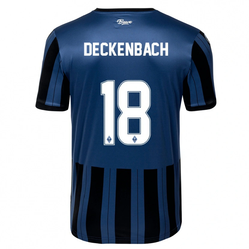 Danxen Pánské Elias Deckenbach #18 Modrá Šedá Černá Domů Hráčské Dresy 2025/26 Dres